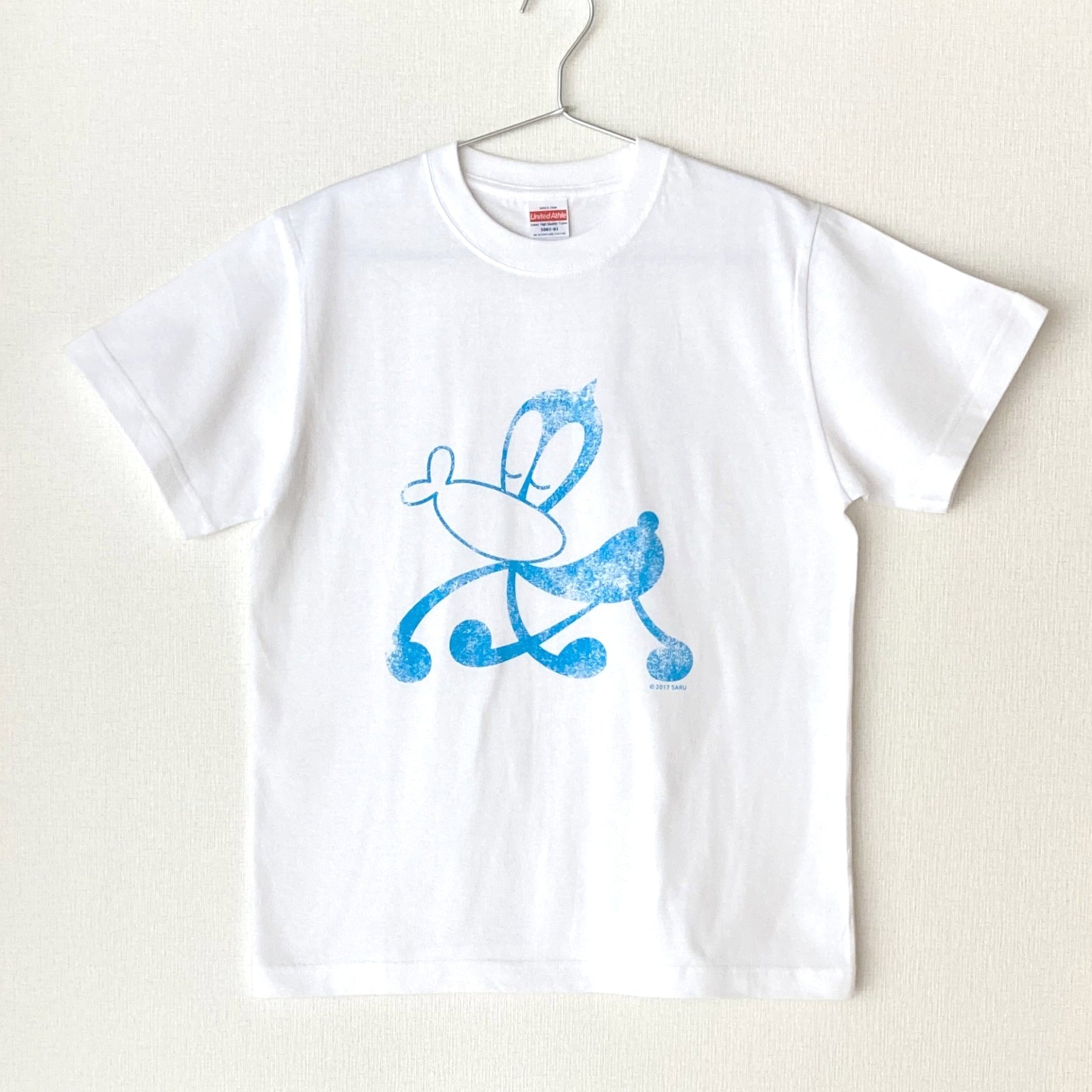 Tシャツ ブルーホワイト OFF-WHITE (オフホワイト) ブループリント クルーネック 半袖 Tシャツ