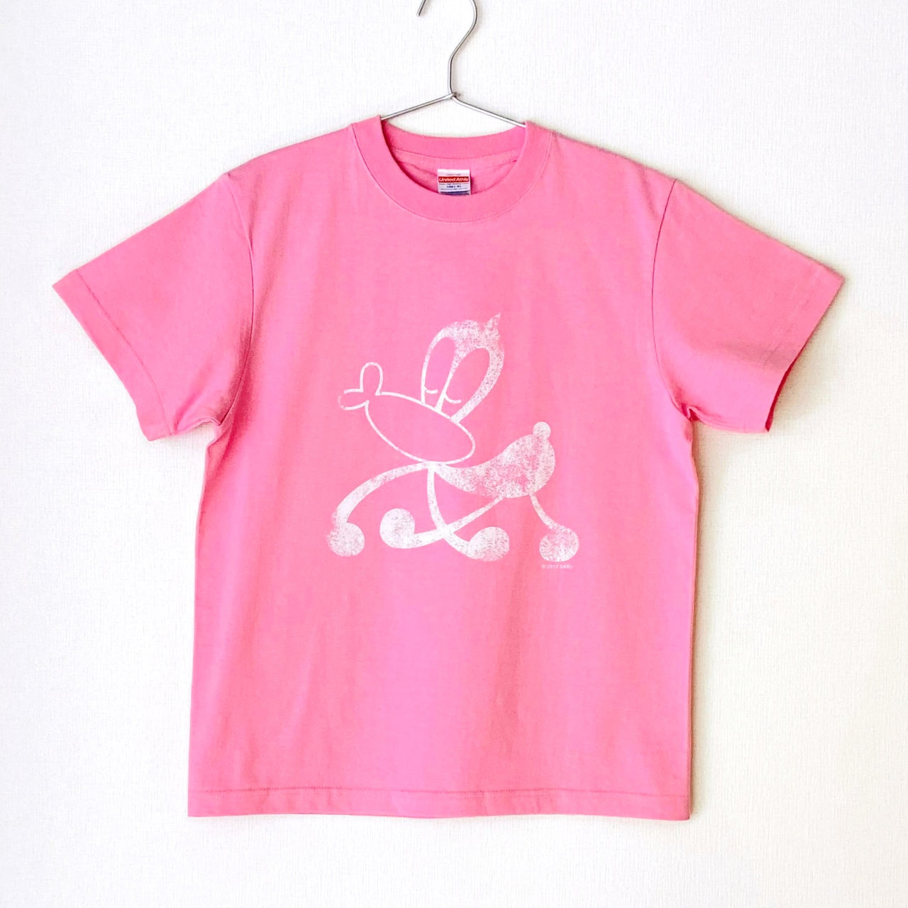 サイエンスSARU Tシャツ ピンク×ホワイト